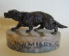 antique bronze dog