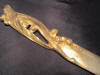 French art nouveau gilt bronze letter opener with floral decoration. signed C. Charles