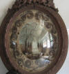 GIANT MEMENTO MORI in hand sculpted Black Forest wooden frame! MUSEUM QUALITY 