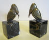 bronze art deco book ends: cubist birds, by G. H. LAURENT.
