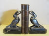 pair of art deco bookends