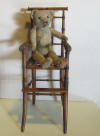 antique chair for dolls or bears!! Very elegant French faux bamboo late 1800's.
