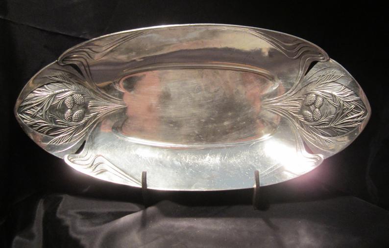 art nouveau platter Gallia, early 1900 