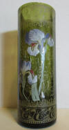 Enameled art nouveau Legras vase