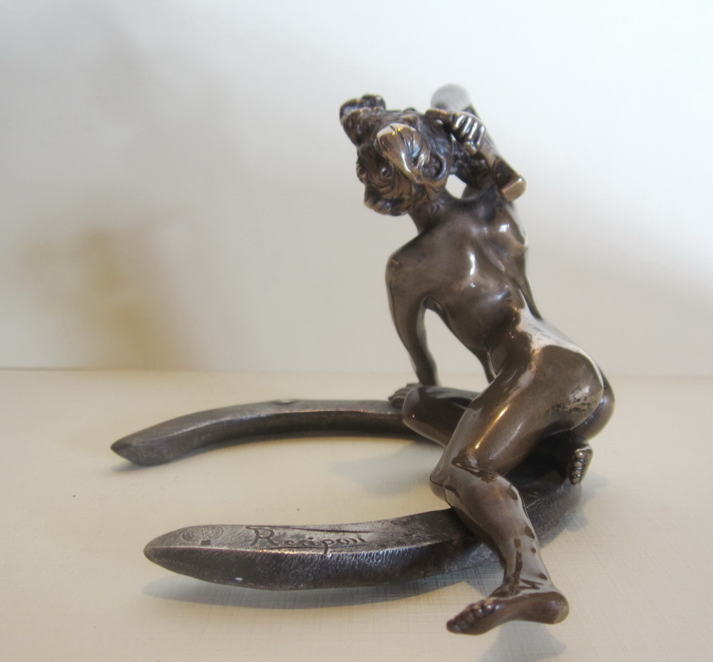 art nouveau bronze sculpture by Georges Rcipon