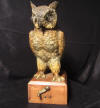 Antique Vienna owl, pocket watch holder