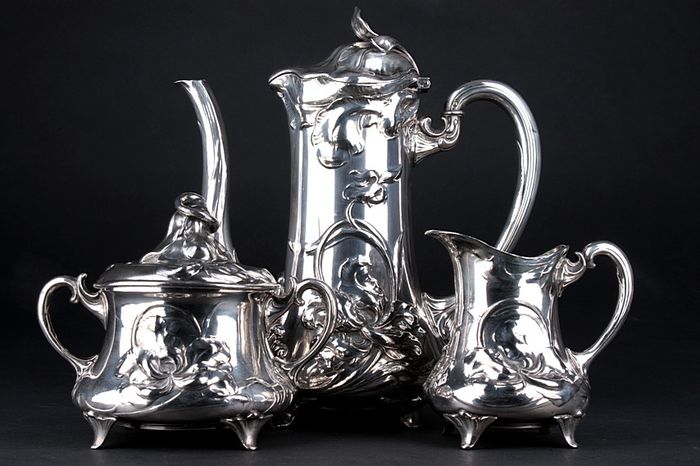 antique art nouveau coffee set WMF