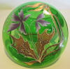 Art nouveau enameled glass bonbonniere