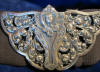 antique art nouveau figural belt buckle