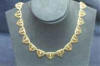 gold plated art nouveau necklace, ca 1900