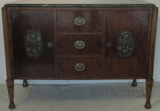 very high quality art deco cabinet, attributed to Paul Follot