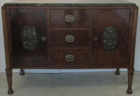 very high quality art deco cabinet, attributed to Paul Follot