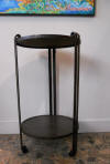 art deco wrought iron table 