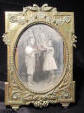 antique bronze picture frame