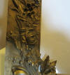 rench bronze picture frame with intricate details with a bird, butterflies and flowers in high relief,