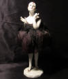 BIG Carl Schneider standing Pierette on legs, 10,25 inch Heigh, half doll, art deco, ca 1930's 