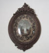 GIANT MEMENTO MORI in hand sculpted Black Forest wooden frame! MUSEUM QUALITY 