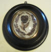 Mourning frame, Victorian memento mori, with hairwork