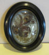 French mourning frame with lovely palette hair work. Hair from a deceased loved one