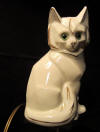 art deco night light geometric cat, ca 1930