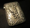 solid silver art nouveau vesta case, match box